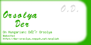 orsolya der business card